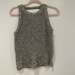 Theory Cable Back Wool Blend Shell - Lightly worn